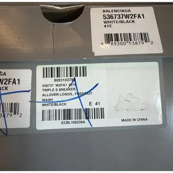 Size 41EU/8US - Balenciaga Triple S Allover Logo Sneakers🤍 New/Retail $1.2K!